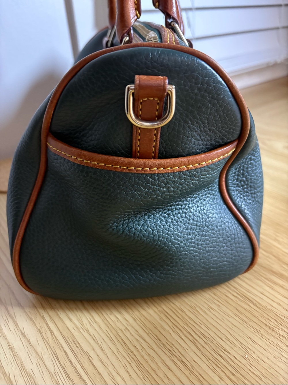 Dooney & Bourke Green Barrel Satchel - Picture 3 of 13